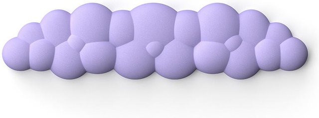 Love Home Garden Mauspad mit Handballenauflage aus Memory Foam in Violett und Weiß - Bild 1