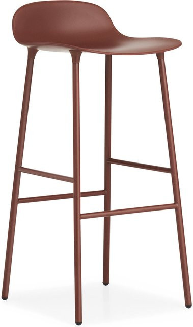 Normann Copenhagen Form Barstuhl mit Metallgestell in Rot - Bild 1
