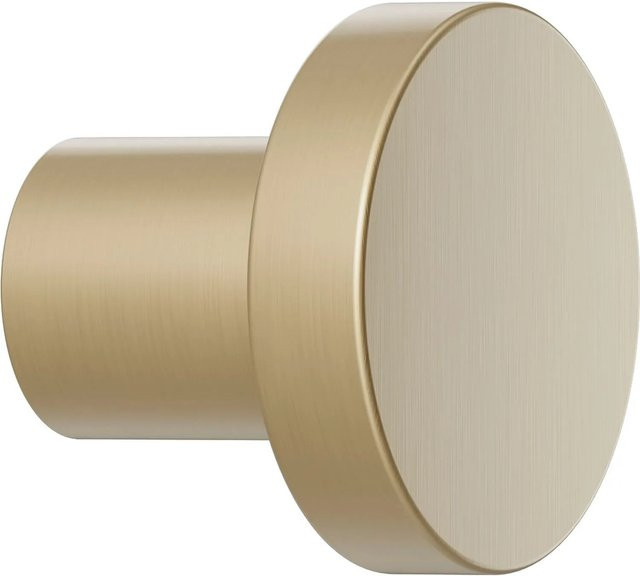 Furnipart Möbelknopf Dot in Messing Gebürstet Gold Durchmesser: 3 cm, Tiefe: 2,6 cm - Bild 1