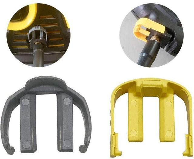 4 Stück Hochdruckreiniger-Clip Kärcher Schnellverschluss-Steckverbinder C-Clips gelb für K2 K3 K7 5.037-333.0/K503733 - Bild 1