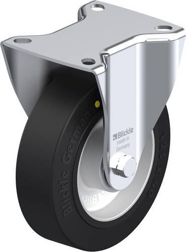 Blickle B-ALEV 125K-EL Bockrolle in Schwarz aus Stahl mit einem Rad-Durchmesser von 125 mm und einer Tragfähigkeit von max. 250 kg - Bild 1