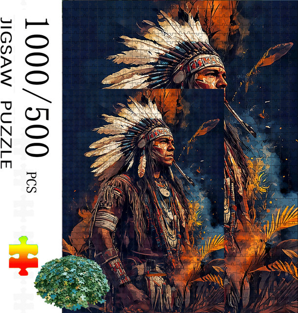 Challen Indianer-Puzzle, Puzzlespiel - Bild 1