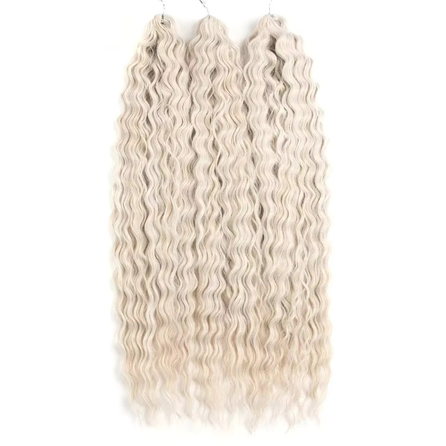 Ariel Twist-Häkelhaar Wasserwellen, 55,9 cm, 300 g, Ombre-Blond - Bild 3