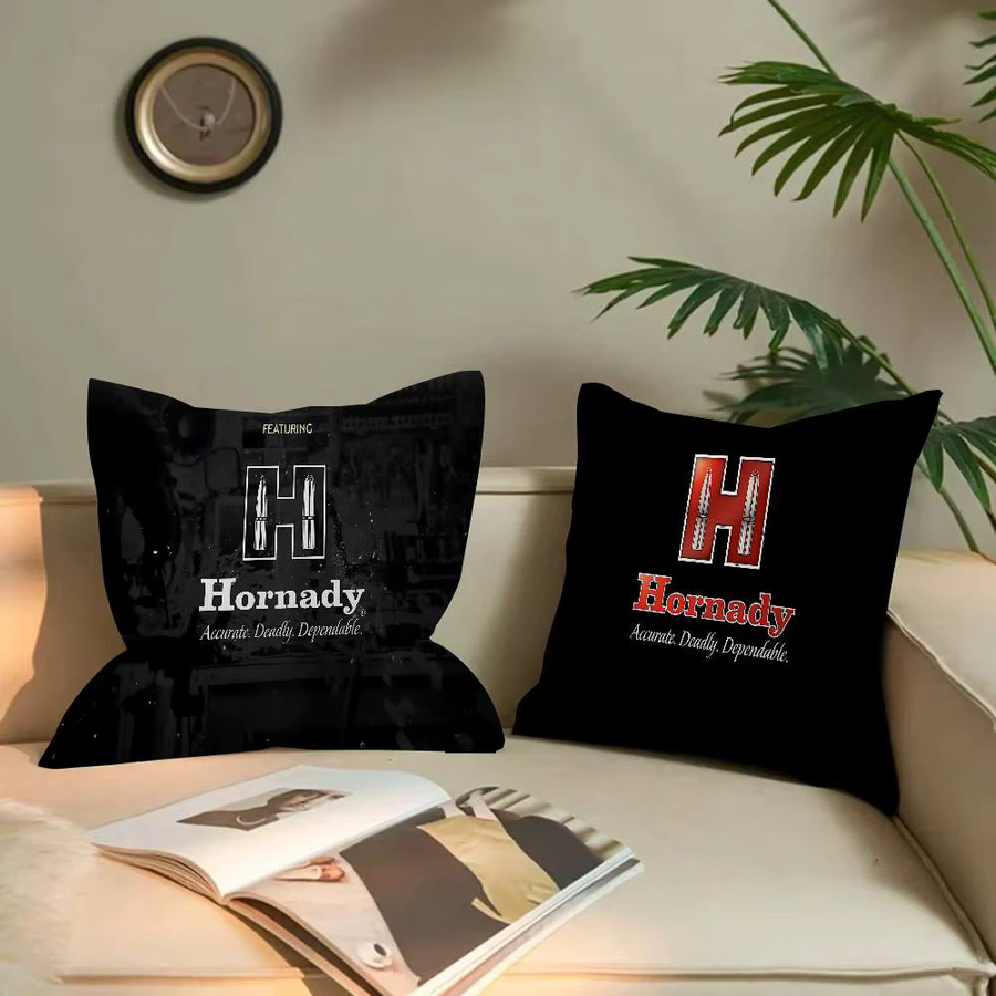 Hornady Dekorativer Kissenbezug Schwarz, Quadratisch, 30 x 30 cm - Bild 5