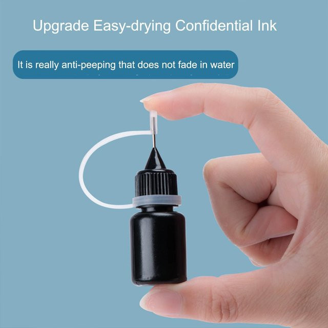 Nachfülltinte für Datenschutzstempel in Schwarz, 5 ml - Bild 1