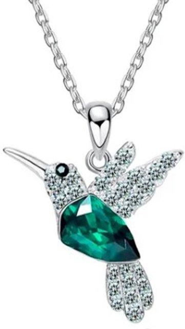Neoglint Kolibri-Halskette, Strass, Grün, Damen - Bild 1