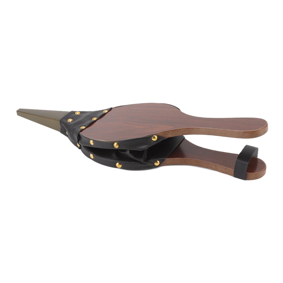 mfySpace Holzblasebalg in Braun mit Aufhängeschlaufe für Kamin, Camping und BBQ, B/T/H: 38,1 x 12,7 x 12,7 cm - Bild 2