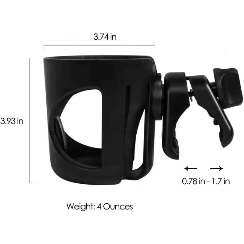 Digitaler Getränkehalter Nc Stroll-n-Sip in Schwarz für Stanley Quencher und IceFlow - Bild 3