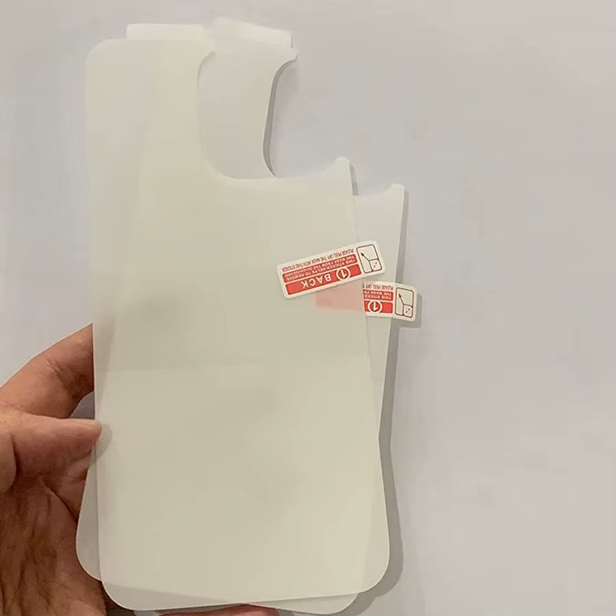 MANLIFU 5er Set Hydrogel Schutzfolie Transparent Matt für iPhone 15 14 13 12 11 Pro Max Plus XR X XS Rückseite und Display Vollabdeckung - Bild 4