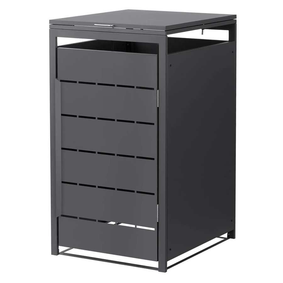 Mülltonnenbox ML-Design aus Stahl in Anthrazit für 240 Liter, B/T/H: 68 x 80 x 120 cm - Bild 3