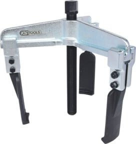 KS Tools Universal-Abzieher 3-armig mit schlanken Haken in Silber aus Stahl, 60-200mm - Bild 1