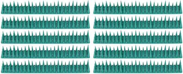 Neoglint 10er Set Vogelabwehr Spikes aus Kunststoff für den Garten, 36 cm Länge - Bild 1