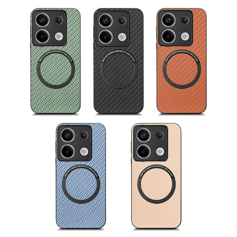 Luxus Magnet-Schutzhülle mit Leder-Rückseite für Xiaomi Redmi Note 14 Pro Plus 13T 15T 14T 5G 4G in Blau und Grün - Bild 5