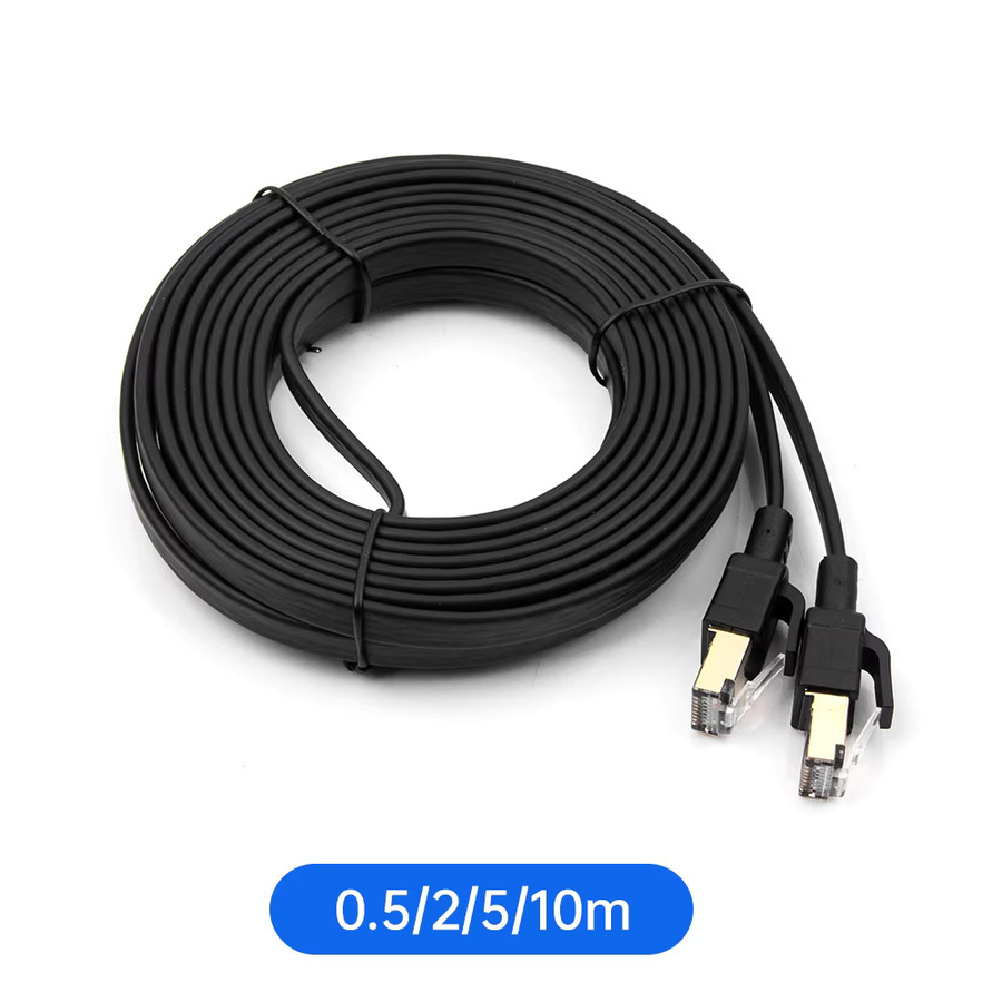 Relper-Lineso CAT8 Ethernet-Kabel mit RJ45 Anschluss in Schwarz für PC, Modem, Laptop und PS5 - Bild 6