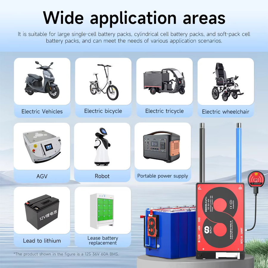 Daly Smart BMS Batteriemanagementsystem für LiFePO4 und Li-Ion mit UART-Schnittstelle - Bild 3