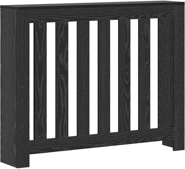vidaXL Heizkörperabdeckung in Schwarz und Eichen-Optik, B/T/H: 104 x 20 x 82 cm - Bild 1