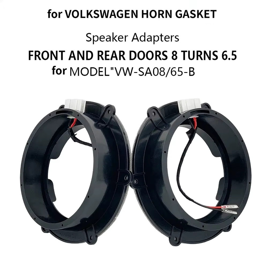 Auto-Lautsprecheradapter Audio-Halterung für Volkswagen Magotan Sagitar Tiguan und Skoda Octavia, 6,5 und 8 Zoll, mit verlustfreiem Stecker, Schwarz - Bild 2