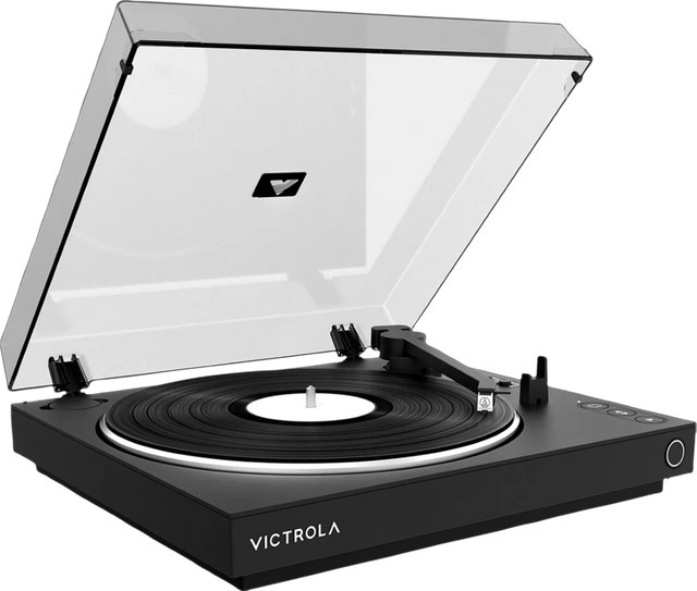 Victrola Automatischer Plattenspieler mit Bluetooth in Schwarz - Bild 1