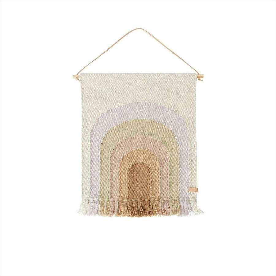 Oyoy Follow the Rainbow Wandteppich Regenbogen Lavendel B: 55 cm, H: 69 cm - Bild 1