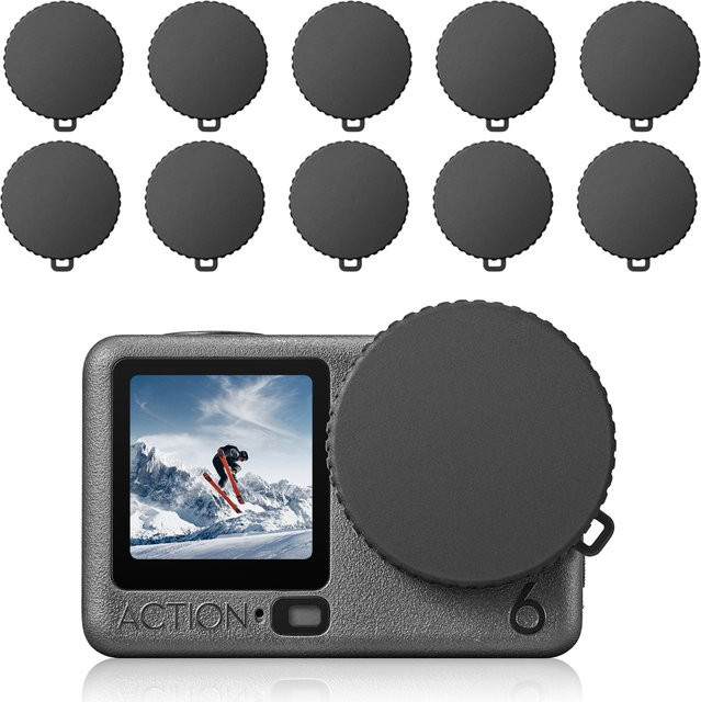 DJI Silikon-Objektivdeckel für Osmo Action 6 in Schwarz – Kratzfeste und staubdichte Schutzhülle für deine Action Camera - Bild 1