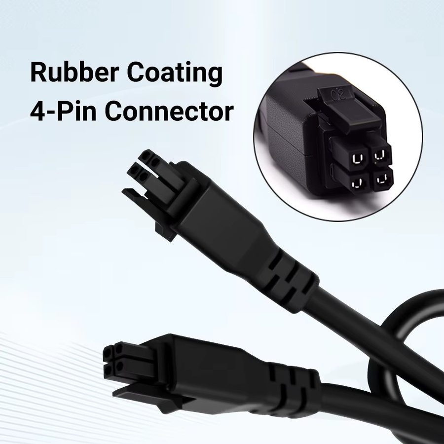 Bambu Lab AMS Lite Stromverlängerungskabel 4-PIN OEM Stecker-zu-Stecker Ersatzteil für A1 und A1 Mini 3D-Drucker in Schwarz - Bild 3