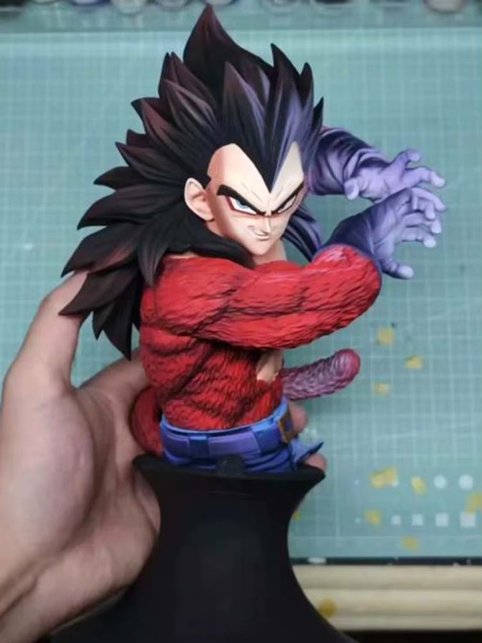 Bandai Anime Figur Son Goku und Vegeta Super Saiyajin 4 PVC Statue Modell, Höhe: 24 cm - Bild 3