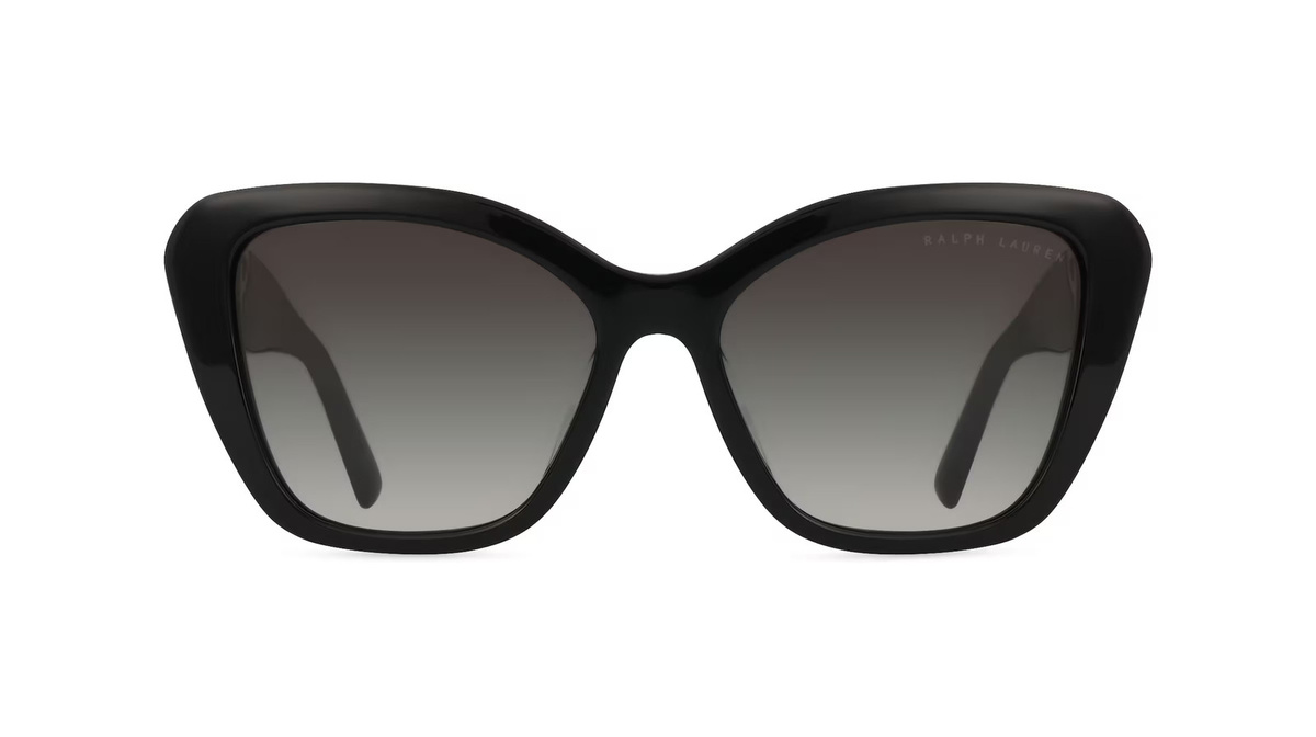 Ralph Lauren RL8216U Sonnenbrille Butterfly, Vollrand, Acetat, Damen, schwarz - Bild 1