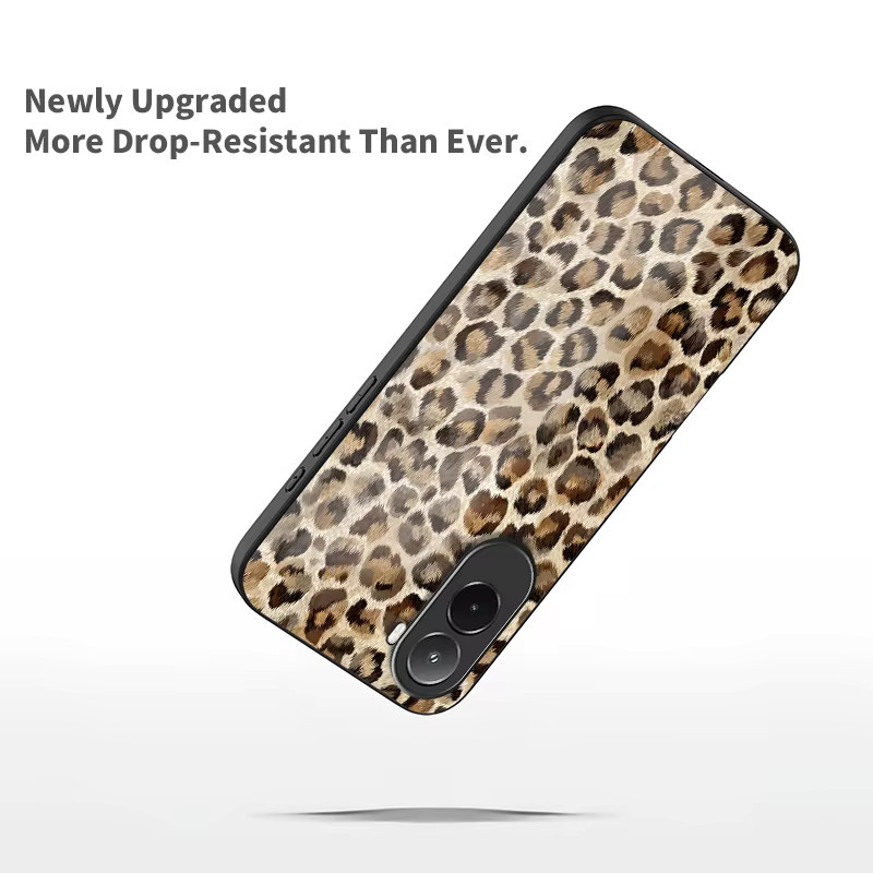 Luxus Handyhülle aus gehärtetem Glas mit Leopard Muster für Xiaomi Poco M7 Pro 5G M6 M5 M5S M4 Pro M3 in Multicolour - Bild 2