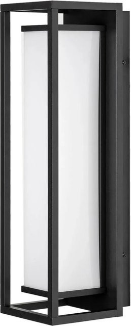 Lucande LED Außenwandleuchte Banetti in Schwarz, Modernes Design aus Aluminium und Kunststoff, IP54 Spritzwassergeschützt, 1-flammig - Bild 1