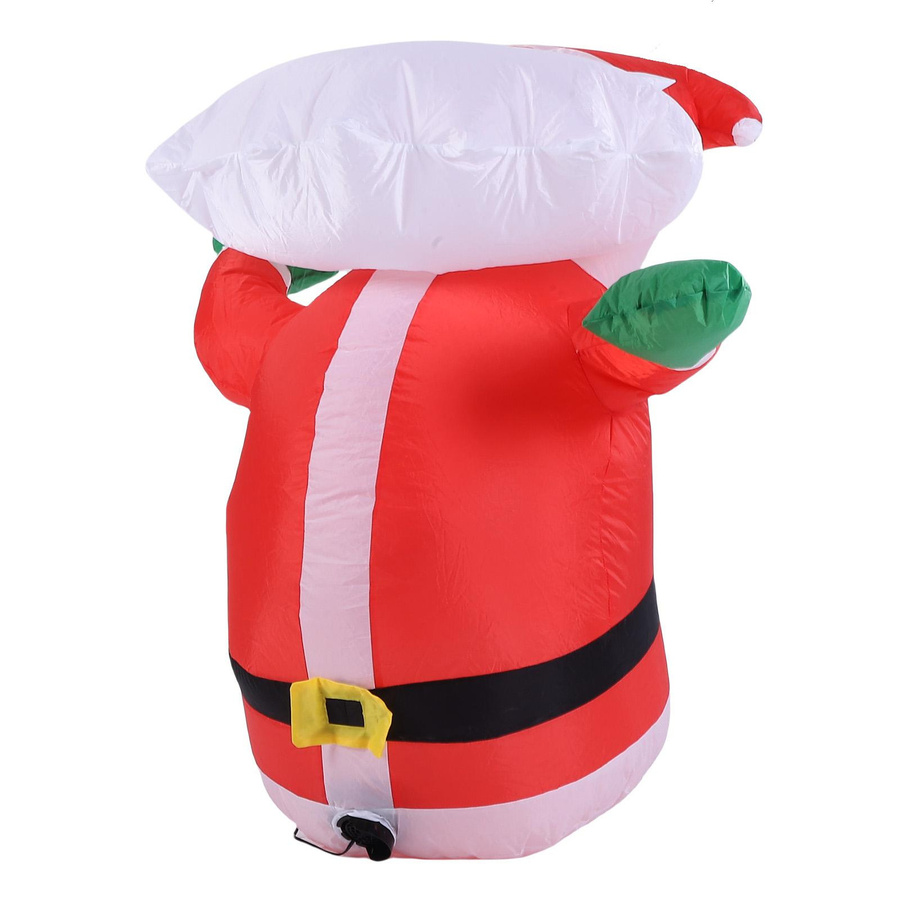 Aufblasbarer Weihnachtsmann als Fensterdekoration von KONNWEI, mehrfarbig, wasserdicht nach IP44 - Bild 2