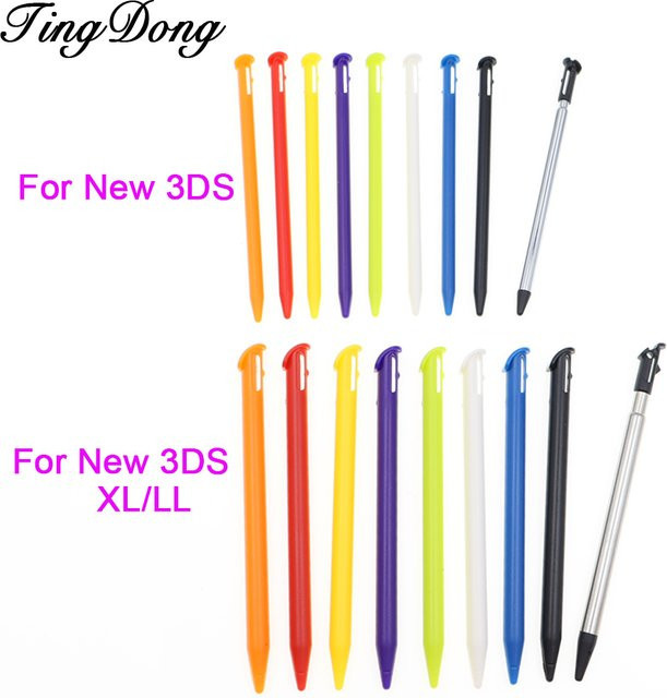 TingDong 10er Set Touchscreen-Stifte aus Metall und Kunststoff für New Nintendo 3DS und New Nintendo 3DS XL/LL in Weiß - Bild 1