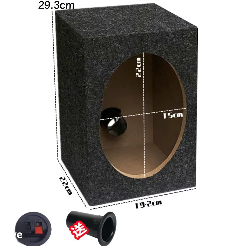 Cbirds Holz-Leergehäuse für Auto-Lautsprecher und Subwoofer in Schwarz - Bild 3