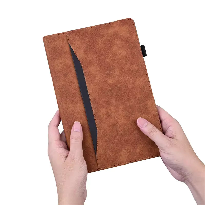 Xiaomi Luxus Brieftasche Standhülle für Redmi Pad Pro 12,1 Zoll in Blau und Braun - Bild 2