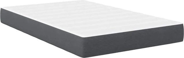vidaXL Bettmatratze mit Taschenfederkern in Grau, B/T: 120 x 200 cm - Bild 1