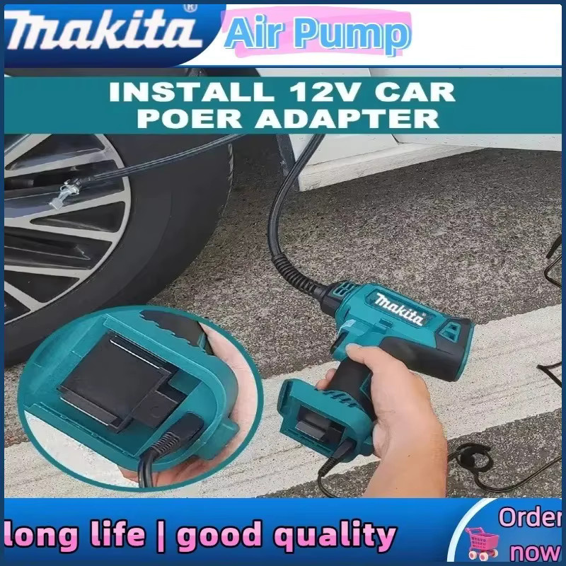 Makita Elektrische Luftpumpe Inflator als automatischer Luftkompressor für 18V Akku in Petrol - Bild 2