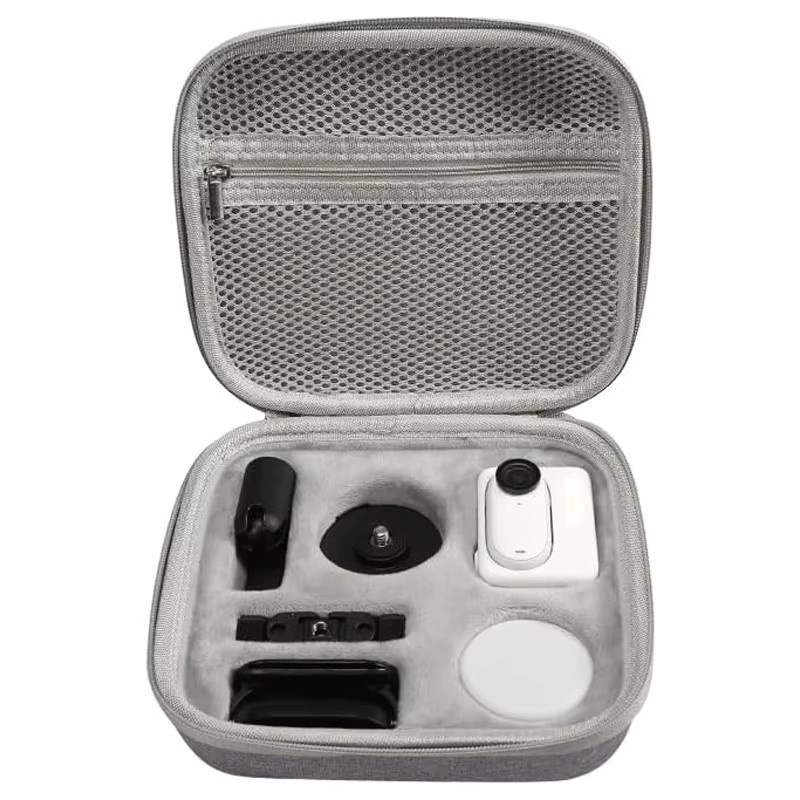 Insta360 Mini-Aufbewahrungstasche für Insta360 GO 3 und GO 3S, Schutzbox und Tragetasche für Kamerazubehör, Grau - Bild 2