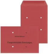 MAILmedia Freistemplertaschen aus Papier, rot, 250 Stück - Bild 2