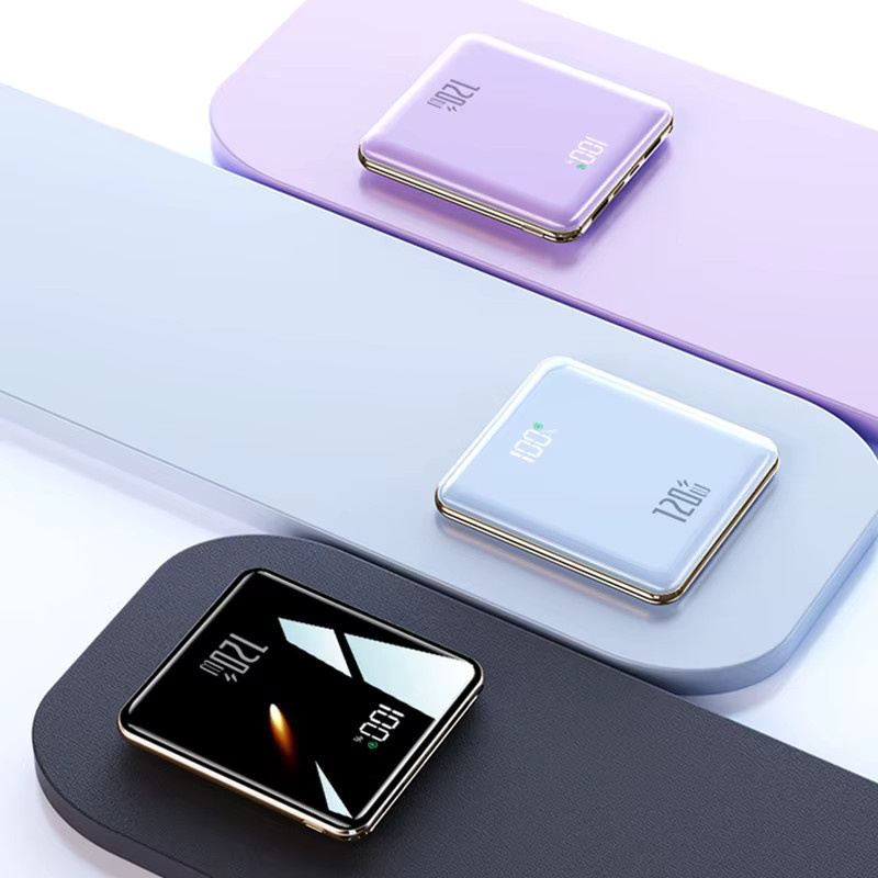 VIVO Mini-Powerbank mit 50000mAh Kapazität und 120W Superschnellladefunktion, Blau, mit eingebauten 4 Kabeln für iPhone und Samsung - Bild 4