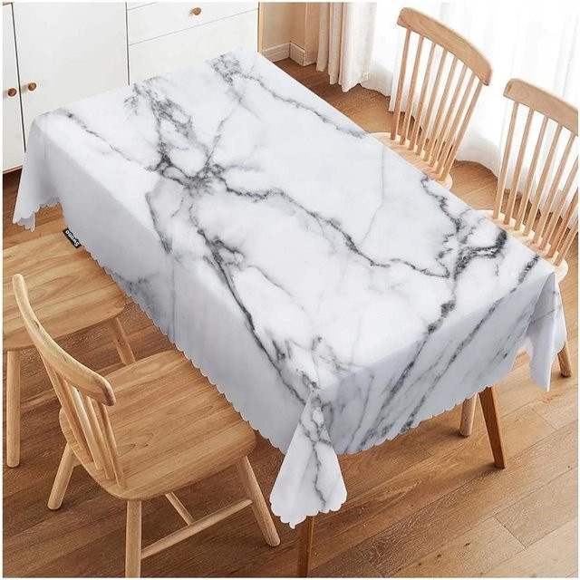 Rechteckige Tischdecke JINGYUE Pet mit Altem Weltkarten- und Kompass-Design, Waschbar, B/L: 100 x 160 cm - Bild 1