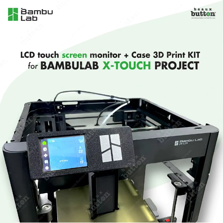LIXIU ESP32 Xtouch LCD-Bildschirm für BambuLab P1S und P1P, 2,4 Zoll RGB-Display, Schwarz - Bild 2