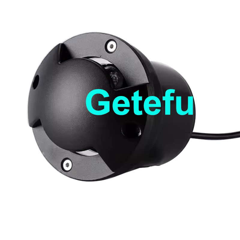 Getefu Wasserdichte LED-Untergrundlampe für den Außenbereich in Schwarz mit warmweißem Licht - Bild 3