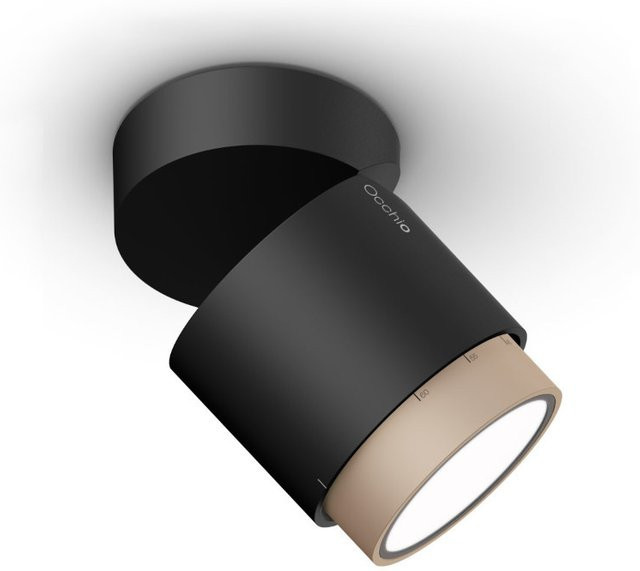 Occhio lui volto VOLT LED-Deckenstrahler mit Zoom-Funktion in Gold matt und Schwarz matt, dimmbar, warmweiß 3000K - Bild 1