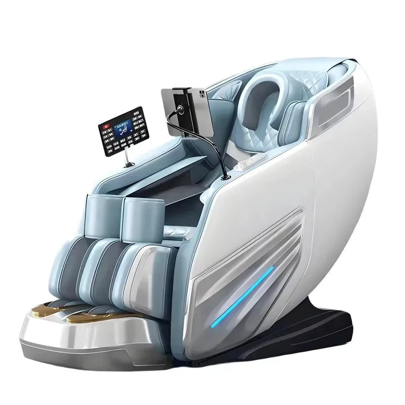 MUFU 4D Shiatsu Massagesessel mit SL-Track, Zero Gravity, Heizung und Airbags, Farbe: Schwarz oder Blau - Bild 2