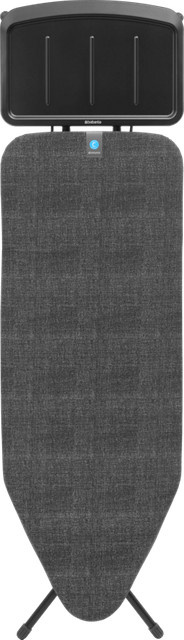 Brabantia Bügelbrett Denim Black mit Dampfeinheitablage und höhenverstellbarer Oberfläche, B/T: 124 x 45 cm - Bild 1
