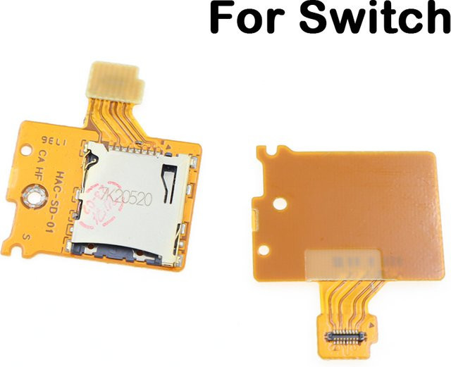 TingDong Micro-SD-Kartenleser-Board für Nintendo Switch und NS, TF-Kartensteckplatz Ersatzteil, Orange - Bild 1