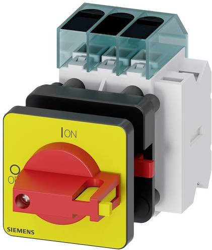 Siemens Lasttrennschalter Rot Gelb 3polig 63A 16mm² 1 Schließer 1 Öffner 690 V/AC 3LD34501TK13 - Bild 1