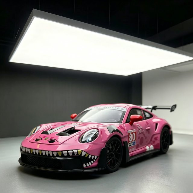 MAKEDA Porsche 911 GT3, Druckguss-Automodell, 1:24 Maßstab, Graffiti-Stil - Bild 1