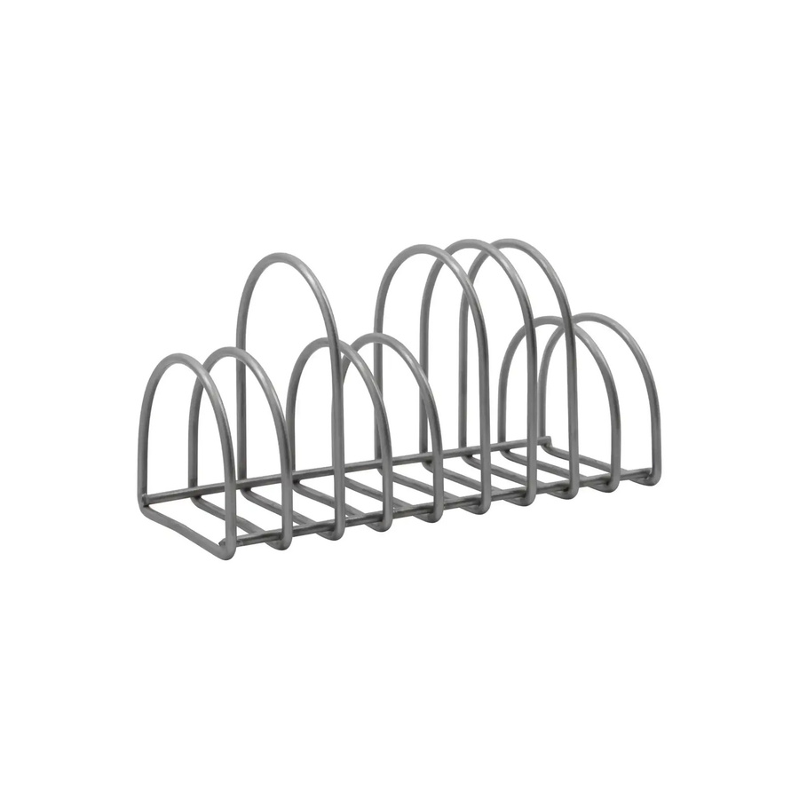 House Doctor Organizer Pampi Magazinablage aus Metall in Silber gebürstet - Bild 1