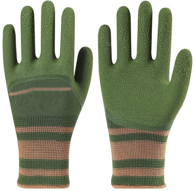 MYVIT Gartenhandschuhe in Grün mit Dornenschutz und texturiertem Schnittgriff aus Acetat für Unisex - Bild 1