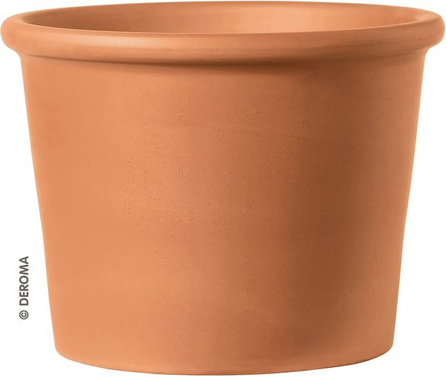 Deroma Pflanztopf Zylinder Bordato in Rot und Terracotta, Durchmesser: 38 cm - Bild 1